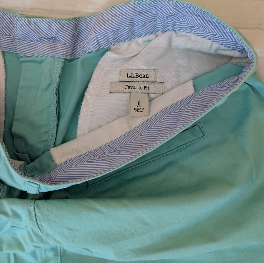 L.L. Bean Women's Mint Green Shorts - Picture 3 of 4